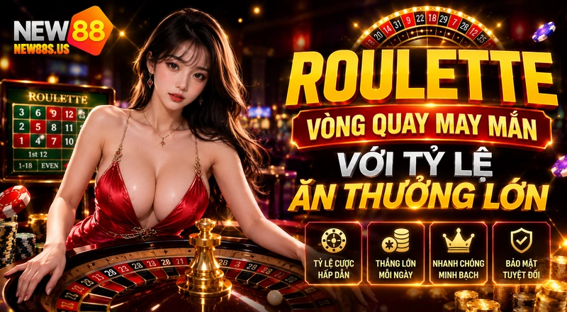 Roulette vòng quay may mắn thắng lớn tại sảnh Casino NEW88
