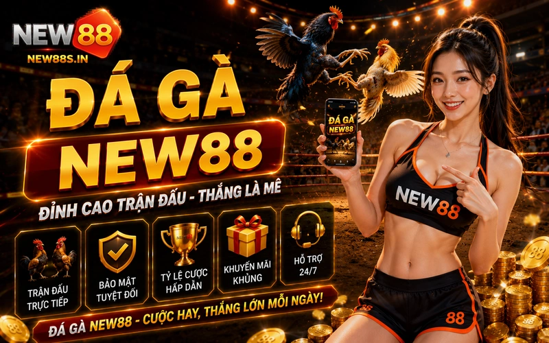 Đá gà NEW88: Xem trực tiếp đá gà Thomo HD, cược chuẩn