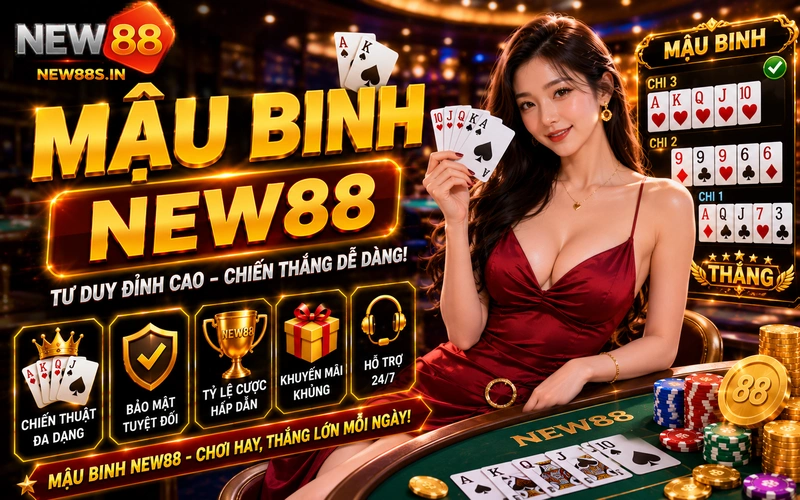 Mậu binh NEW88: Sảnh game bài 3D đổi thưởng uy tín cao