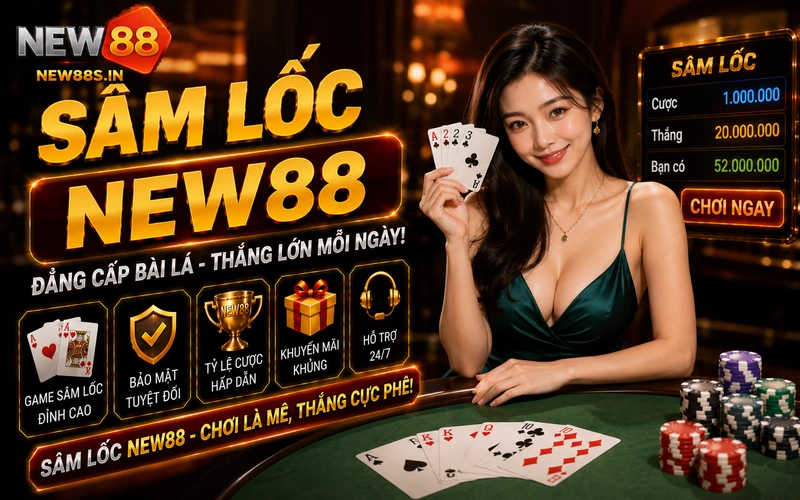 Sâm lốc NEW88: Sảnh game bài 3D đổi thưởng uy tín đỉnh cao