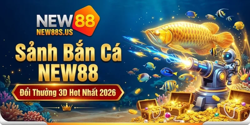 Sảnh Bắn Cá NEW88 Đổi Thưởng 3D Hot Nhất 2026